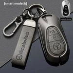 Auto si Moto - Electronice auto - Accesorii electronice auto - Husă cheie auto metalica si breloc compatibilă cu Mercedes-Benz E300L C260L Clasa A 180L GLA200 GLB220 GLS - Infinity.ro