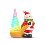 Casa si Gradina - Decoratiuni - Decoratiuni de sezon - Decor de Craciun LED RGB – om de zapada – 13 x 7 x 15 cm - Infinity.ro