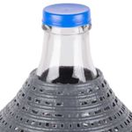 Casa si Gradina - Mobilier - Organizare si depozitare - Recipiente depozitare - Damigeana Mercaton din Sticla cu Capac, Manere si Cos din Plastic, Gura Larga 55 mm, 34 Litri, 570×460/355 mm - Infinity.ro