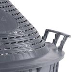 Casa si Gradina - Mobilier - Organizare si depozitare - Recipiente depozitare - Damigeana Mercaton din Sticla cu Capac, Manere si Cos din Plastic, Gura Larga 55 mm, 34 Litri, 570×460/355 mm - Infinity.ro