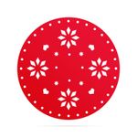 Casa si Gradina - Decoratiuni - Decoratiuni de sezon - Napron pentru pus sub brad – 90 cm x 3 mm, din fetru rosu - Infinity.ro