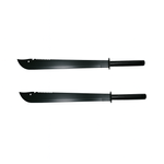 Sport si Outdoor - Camping - Cutite, bricege si accesorii - Cutite si bricege - Set doua sabii vanatoare DEPOX®, Ninja Blade, maner metal, 50 cm, negru, teaca inclusa - Infinity.ro