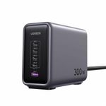 Laptop, Telefoane si Tablete - Telefoane mobile si accesorii - Accesorii Telefoane - Incarcatoare telefoane - Incarcator universal, Ugreen, Incarcare rapida, 4 porturi USB Type-C, 120x120x25mm, 2 m, Negru/Gri - Infinity.ro