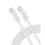 Laptop, Telefoane si Tablete - Telefoane mobile si accesorii - Accesorii Telefoane - Cabluri si adaptoare telefoane - Cablu alimentare si date Anker, USB Type-C (T) la USB Type-C (T), 1.8m, Alb, "A81F6G21" - Infinity.ro