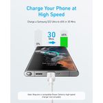 Laptop, Telefoane si Tablete - Telefoane mobile si accesorii - Accesorii Telefoane - Cabluri si adaptoare telefoane - Cablu alimentare si date Anker, USB Type-C (T) la USB Type-C (T), 1.8m, Alb, "A81F6G21" - Infinity.ro