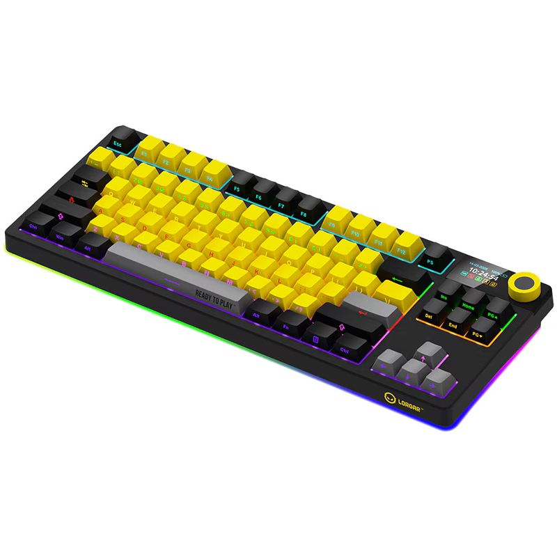 PC, gaming si accesorii - Periferice PC - Tastaturi - Tastatura LORGAR KBP70TKLW LRG-KBP70TKLW-YL-US - Infinity.ro