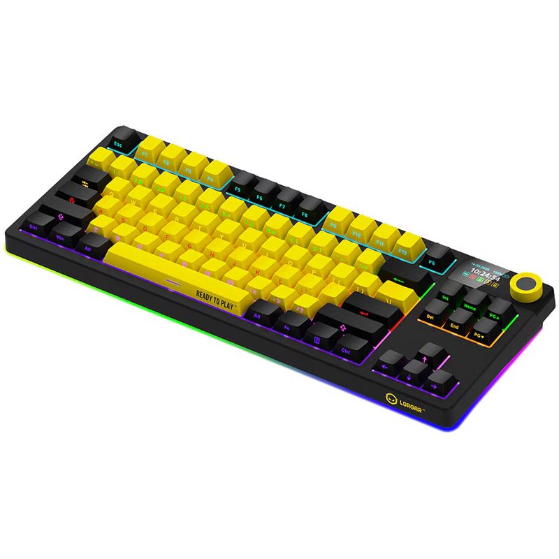 PC, gaming si accesorii - Periferice PC - Tastaturi - Tastatura LORGAR KBP70TKLW LRG-KBP70TKLW-YL-US - Infinity.ro