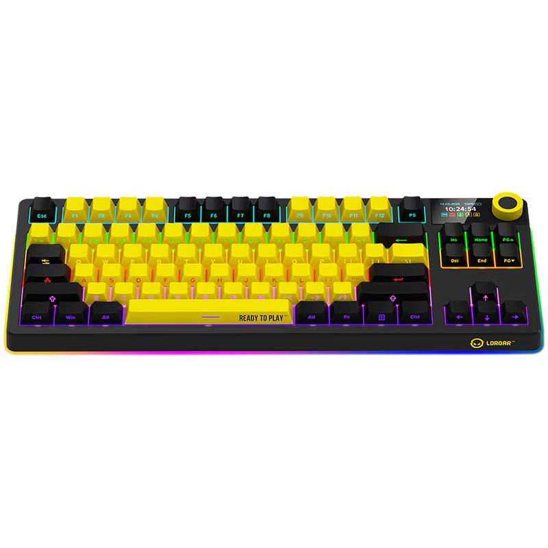 PC, gaming si accesorii - Periferice PC - Tastaturi - Tastatura LORGAR KBP70TKLW LRG-KBP70TKLW-YL-US - Infinity.ro