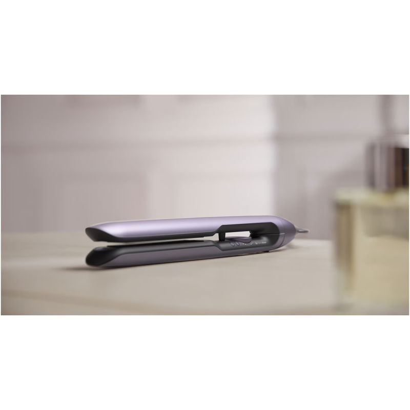 Ingrijire personala si Cosmetice - Aparate & accesorii ingrijire personala - Hair styling - Placi de indreptat parul - Placa de indreptat parul Philips Seria 7000 BHS742/00, tehnologie ThermoShield, 230°C,Violet metalizat - Infinity.ro