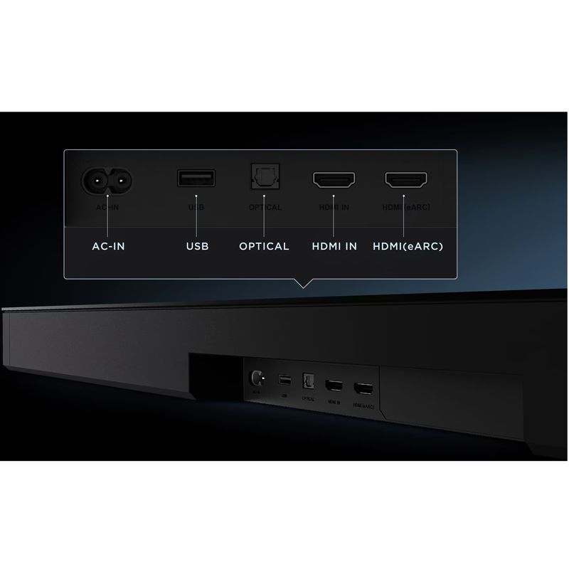 TV, Audio-Video si Foto - Home cinema si Soundbar - Soundbar - Soundbar TCL Q75H, 5.1.2, 620W, Bluetooth 5.1, Dolby Atmos & DTS-Virtual:X, e-ARC, Subwoofer Wireless, Negru - Infinity.ro