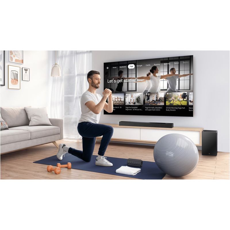 TV, Audio-Video si Foto - Home cinema si Soundbar - Soundbar - Soundbar TCL Q75H, 5.1.2, 620W, Bluetooth 5.1, Dolby Atmos & DTS-Virtual:X, e-ARC, Subwoofer Wireless, Negru - Infinity.ro