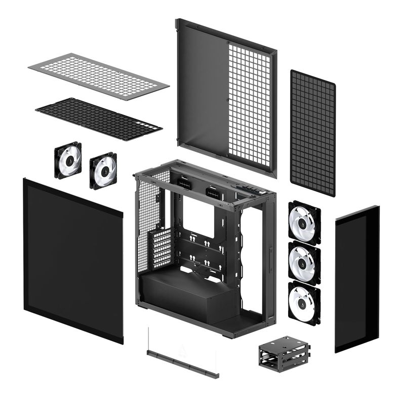 PC, gaming si accesorii - Componente PC - Componente - Carcase PC si server - Carcasa ARCTIC Xtender Mirror, MiddleTower, E-ATX, Negru - Infinity.ro