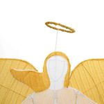 Casa si Gradina - Decoratiuni - Decoratiuni de sezon - Decoratiune ingeras de Craciun, Alb cald 116 x 29 x 158.5 cm Poliester - Infinity.ro