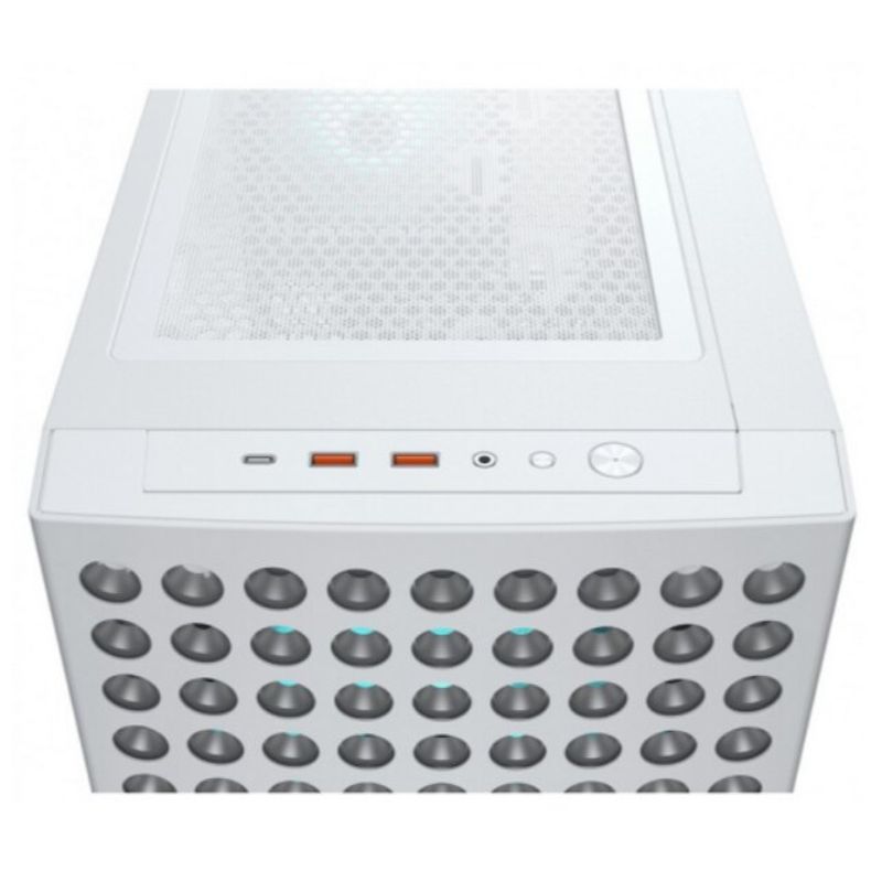 PC, gaming si accesorii - Componente PC - Componente - Carcase PC si server - Carcasa PC, Cougar Airface Eco RGB, Middle Tower, alb - Infinity.ro