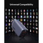 Laptop, Telefoane si Tablete - Telefoane mobile si accesorii - Accesorii Telefoane - Incarcatoare telefoane - Incarcator universal Aukey PA-B6U VOLTAPEX II, 67W PD GAN, 2xUSB-C, 1xUSB-A, 69x40x34mm - Infinity.ro