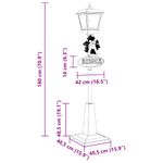 Casa si Gradina - Decoratiuni - Decoratiuni de sezon - Lampa de strada de Craciun cu felinar Rosu 40.5x40.5x180cm - Infinity.ro