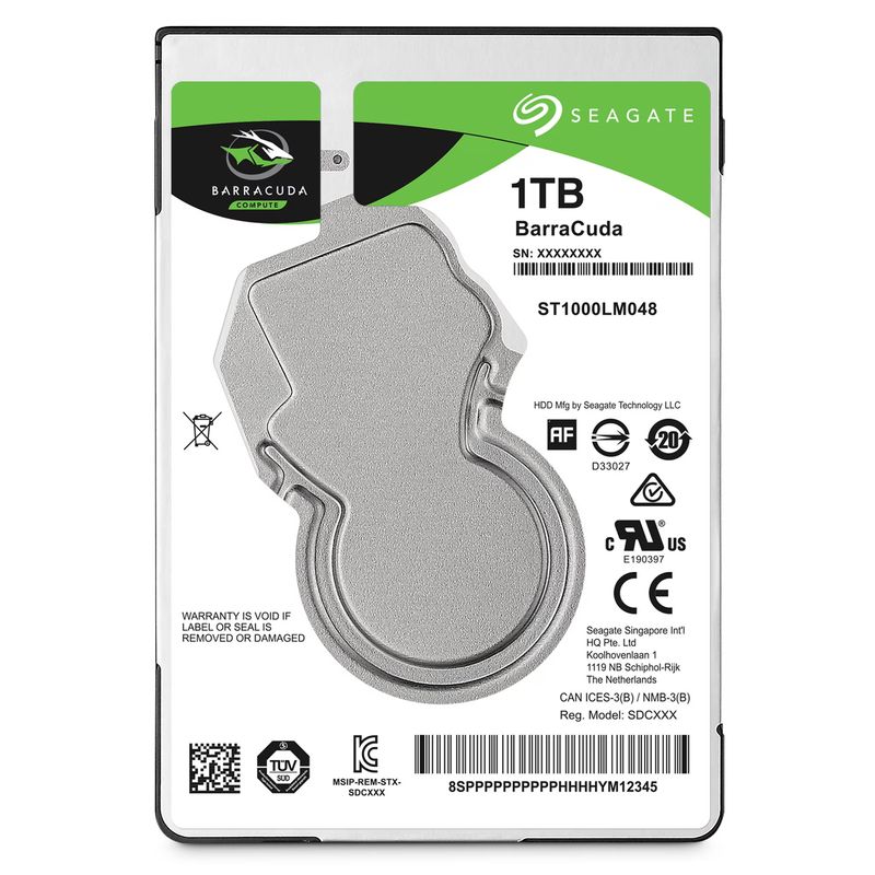 Laptop, Telefoane si Tablete - Laptopuri si accesorii - Accesorii Laptop - Hard disk-uri notebook - HDD Laptop Seagate BarraCuda® 1TB, 5400rpm, 128MB cache, SATA III - Infinity.ro