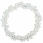 Casa si Gradina - Decoratiuni - Decoratiuni de sezon - Ghirlanda cu globuri de Craciun Alb 186 cm Polistiren - Infinity.ro