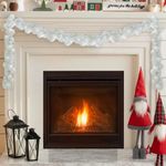 Casa si Gradina - Decoratiuni - Decoratiuni de sezon - Ghirlanda cu globuri de Craciun Alb 186 cm Polistiren - Infinity.ro