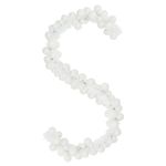 Casa si Gradina - Decoratiuni - Decoratiuni de sezon - Ghirlanda cu globuri de Craciun Alb 186 cm Polistiren - Infinity.ro