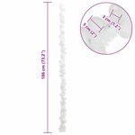 Casa si Gradina - Decoratiuni - Decoratiuni de sezon - Ghirlanda cu globuri de Craciun Alb 186 cm Polistiren - Infinity.ro