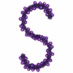Casa si Gradina - Decoratiuni - Decoratiuni de sezon - Ghirlanda cu globuri de Craciun Violet 186 cm Polistiren - Infinity.ro