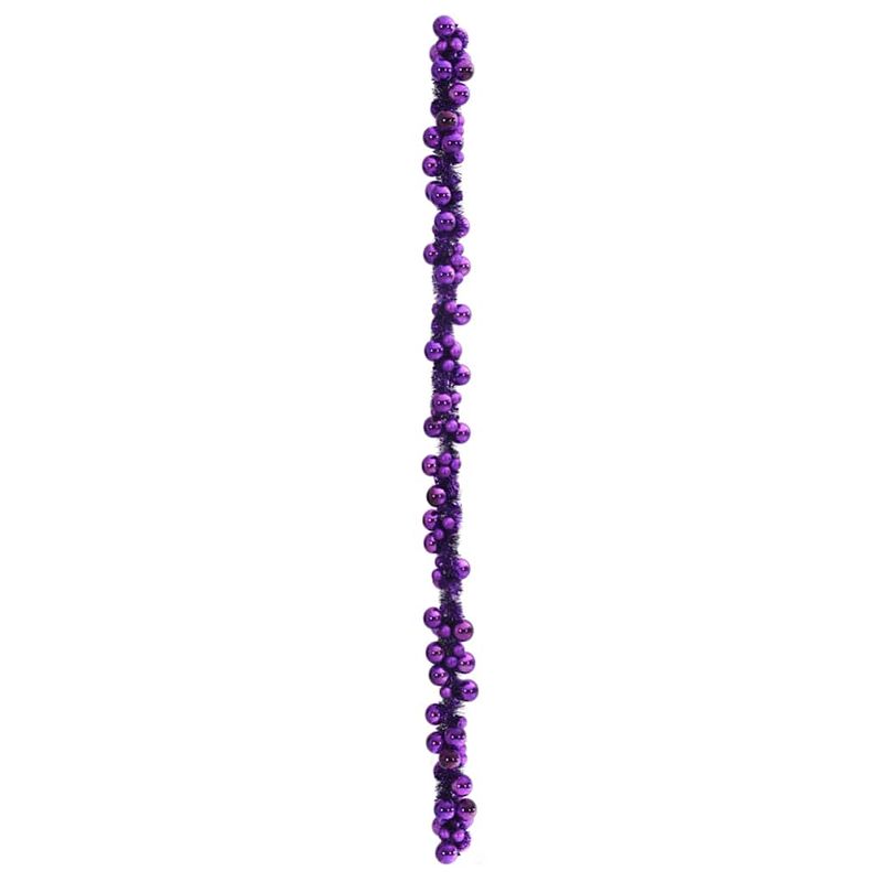 Casa si Gradina - Decoratiuni - Decoratiuni de sezon - Ghirlanda cu globuri de Craciun Violet 186 cm Polistiren - Infinity.ro