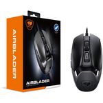 PC, gaming si accesorii - Periferice PC - Mouse - Mouse gaming cu fir Cougar Airblader I, butoane programabile, cablu impletit, Negru - Infinity.ro