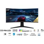 PC, gaming si accesorii - Desktop PC & monitoare - Monitoare - Monitor Gaming Curbat QD-Mini LED TCL 34R83Q, 34", UWQHD (3440x1440), 170Hz, 1ms, AMD FreeSync™ Premium, alb - Infinity.ro