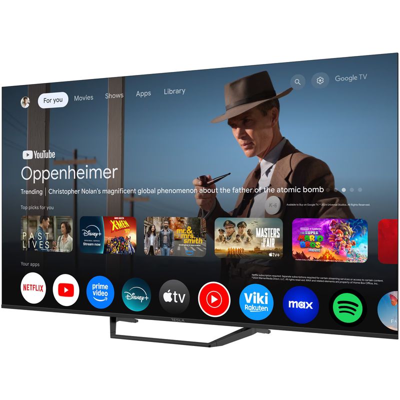 TV, Audio-Video si Foto - Televizoare - Televizor Tesla 65E655BUS, 165 cm, Smart Google TV, 4K Ultra HD, Clasa E - Infinity.ro