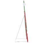 Casa si Gradina - Decoratiuni - Decoratiuni de sezon - Mos Craciun Iluminat Alb cald 62 x 70 cm Material din Sclipici - Infinity.ro