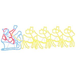 Decoratiune LED de Craciun Multicolour 69 x 79 cm PVC