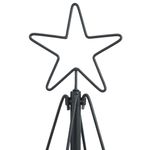 Casa si Gradina - Decoratiuni - Decoratiuni de sezon - Brad de Craciun in Forma de Con cu suport Negru 150 cm Otel - Infinity.ro