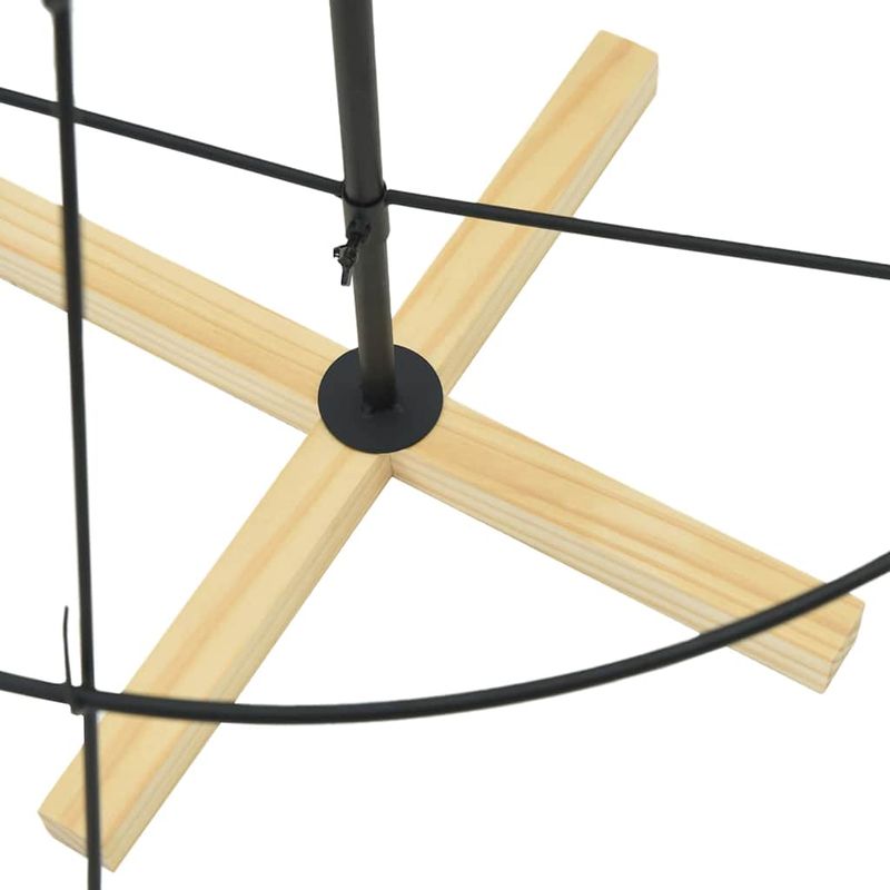 Casa si Gradina - Decoratiuni - Decoratiuni de sezon - Brad de Craciun in Forma de Con cu suport Negru 150 cm Otel - Infinity.ro