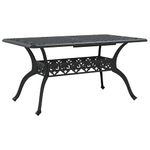Casa si Gradina - Gradina si terasa - Mobilier exterior - Scaune si sezlonguri gradina - Set de masa pentru gradina 5 pcs Negru Aluminiu - Infinity.ro