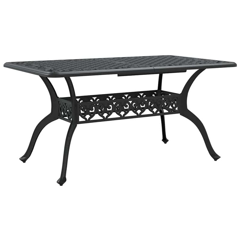 Casa si Gradina - Gradina si terasa - Mobilier exterior - Scaune si sezlonguri gradina - Set de masa pentru gradina 5 pcs Negru Aluminiu - Infinity.ro