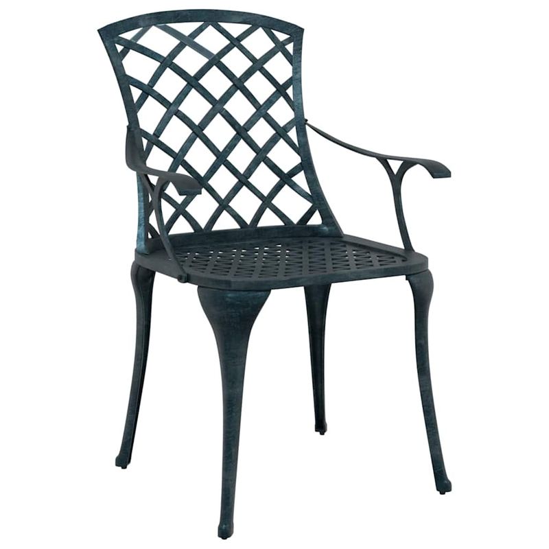 Casa si Gradina - Gradina si terasa - Mobilier exterior - Seturi mobila gradina - Masa de Gradina 3 pcs verde Aluminiu turnat - Infinity.ro