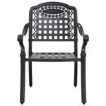 Casa si Gradina - Gradina si terasa - Mobilier exterior - Scaune si sezlonguri gradina - Set de masa pentru gradina 5 pcs Negru Aluminiu - Infinity.ro