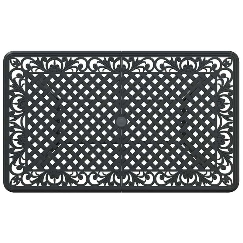Casa si Gradina - Gradina si terasa - Mobilier exterior - Scaune si sezlonguri gradina - Set de masa pentru gradina 5 pcs Negru Aluminiu - Infinity.ro