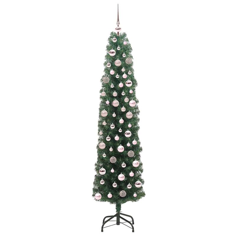 Casa si Gradina - Decoratiuni - Decoratiuni de sezon - Brad de Craciun artificial verde 180 cm PVC si otel si plastic - Infinity.ro