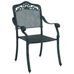 Casa si Gradina - Gradina si terasa - Mobilier exterior - Scaune si sezlonguri gradina - Set masa de gradina 5 pcs verde 80 x 80 x 75 cm Aluminiu turnat - Infinity.ro