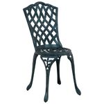 Casa si Gradina - Gradina si terasa - Mobilier exterior - Scaune si sezlonguri gradina - Set masa de gradina 5 pcs verde 80 x 80 x 75 cm Aluminiu turnat - Infinity.ro