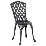 Casa si Gradina - Gradina si terasa - Mobilier exterior - Scaune si sezlonguri gradina - Set de masa pentru gradina 5 pcs Negru Aluminiu - Infinity.ro