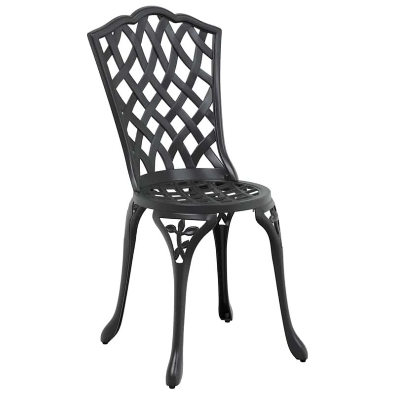 Casa si Gradina - Gradina si terasa - Mobilier exterior - Scaune si sezlonguri gradina - Set de masa pentru gradina 5 pcs Negru Aluminiu - Infinity.ro