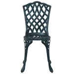 Casa si Gradina - Gradina si terasa - Mobilier exterior - Scaune si sezlonguri gradina - Set masa de gradina 5 pcs verde 80 x 80 x 75 cm Aluminiu turnat - Infinity.ro