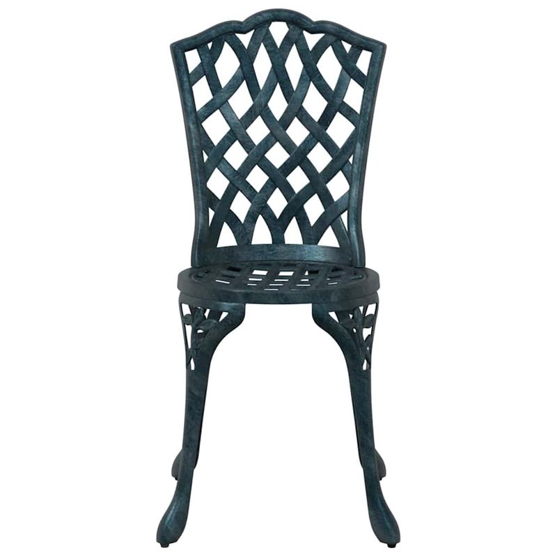 Casa si Gradina - Gradina si terasa - Mobilier exterior - Scaune si sezlonguri gradina - Set masa de gradina 5 pcs verde 80 x 80 x 75 cm Aluminiu turnat - Infinity.ro