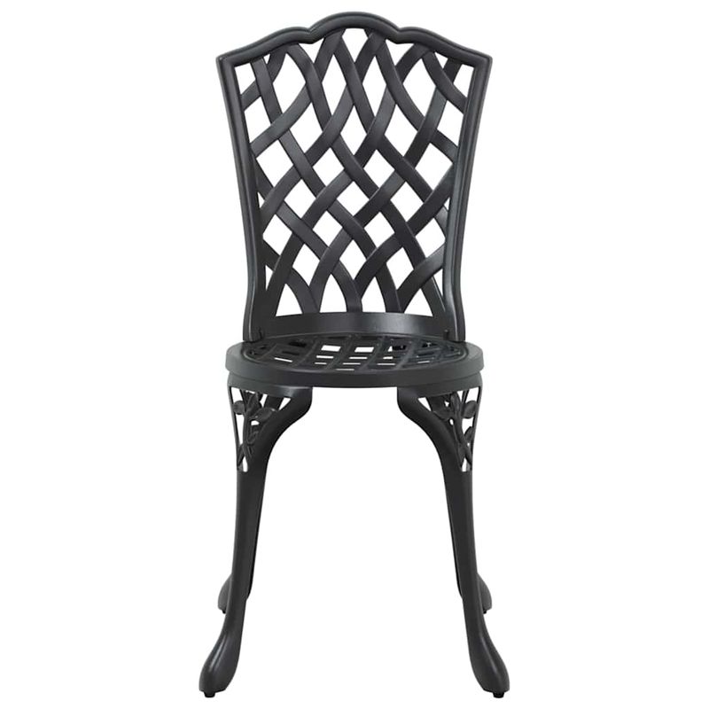 Casa si Gradina - Gradina si terasa - Mobilier exterior - Scaune si sezlonguri gradina - Set de masa pentru gradina 5 pcs Negru Aluminiu - Infinity.ro