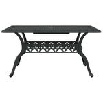 Casa si Gradina - Gradina si terasa - Mobilier exterior - Scaune si sezlonguri gradina - Set de masa pentru gradina 5 pcs Negru Aluminiu - Infinity.ro