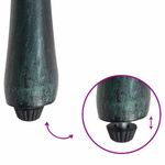 Casa si Gradina - Gradina si terasa - Mobilier exterior - Scaune si sezlonguri gradina - Set masa de gradina 5 pcs verde 80 x 80 x 75 cm Aluminiu turnat - Infinity.ro