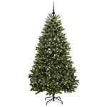 Casa si Gradina - Decoratiuni - Decoratiuni de sezon - Brad de Craciun artificial verde 210 cm PVC si Metal - Infinity.ro